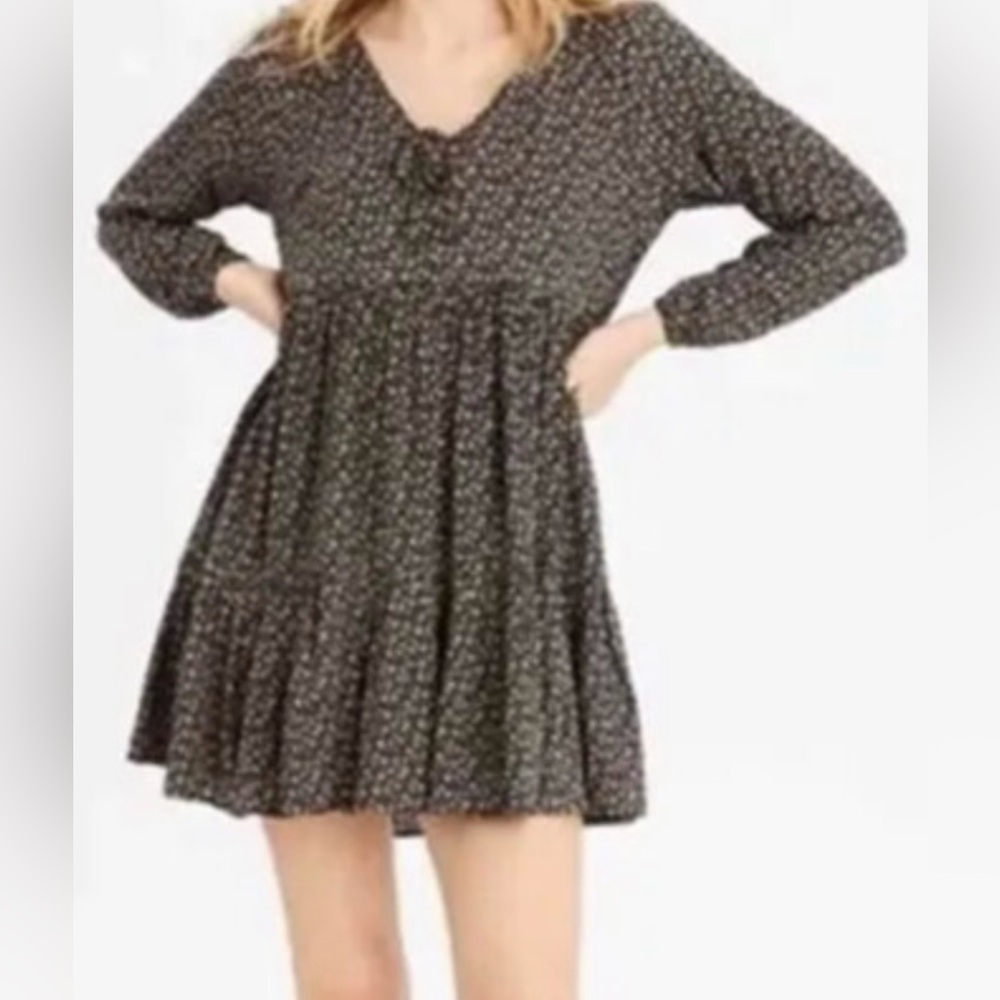 American Eagle Long Sleeve Floral Babydoll Dress – Size S